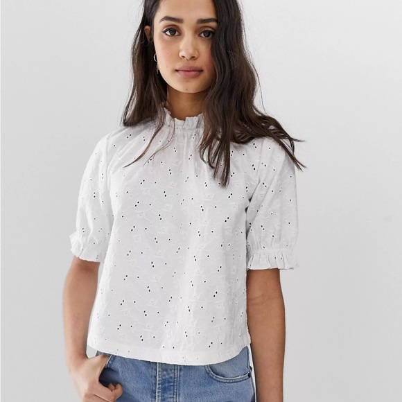 ASOS Broderie Top - Picture 1 of 5